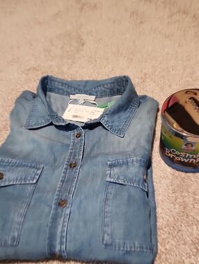 NWT Denim Long Sleeve And Candle Selling Together